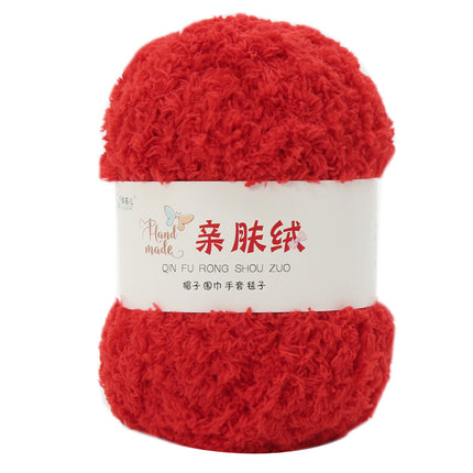 Coral fleece wool group fluffy towel scarf baby wool handmade diy woven bag self-woven material bag wholesale