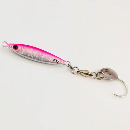 Spanish mackerel iron plate small fat man iron plate luya bait speed sink with sequin hook mackerel cannonball yellow bonito sea fishing shore throwing boat fishing