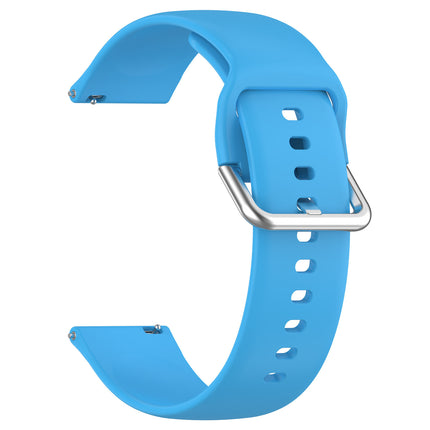 Suitable for Xplora X6 Play Children's Watch Silicone Strap Sports Wristband 20mm Silver Buckle