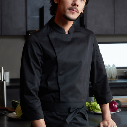 Tesmei's New Chef Work Clothes Long-Sleeved Men's Four-Season Hotel Western Restaurant Baking and Pastry Clothing Professional Short-Sleeved