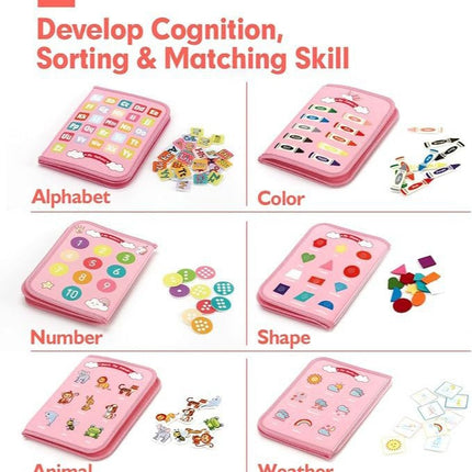 Three-Dimensional Early Education Children's Felt Book Unicorn Three-Layer Kindergarten Zipper Toy Quiet Book Wholesale Silent Toy