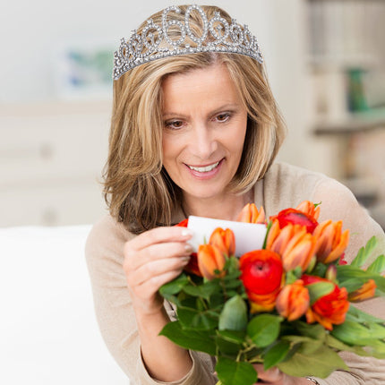 Digital Crown Birthday Party Hair Band with Diamond Headwear 60th Birthday Hat Party Party Cake Crown Hair Accessories