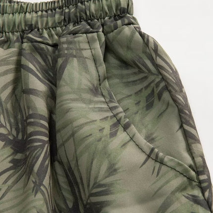 Summer Beach Shorts for Men Trendy Brand Ins Loose Sports Five-Point Quick-Dry Floral Shorts Trendy Couple Casual Large Shorts
