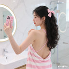 White pink stripes / M