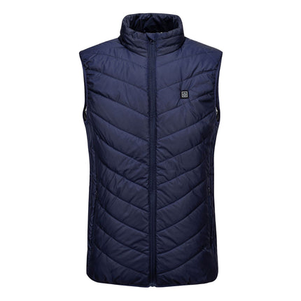 Cross-border source manufacturers electric vest ultra-plus size nine-zone heating rechargeable warm vest body intelligent constant temperature