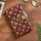 Wine red/password lock money book