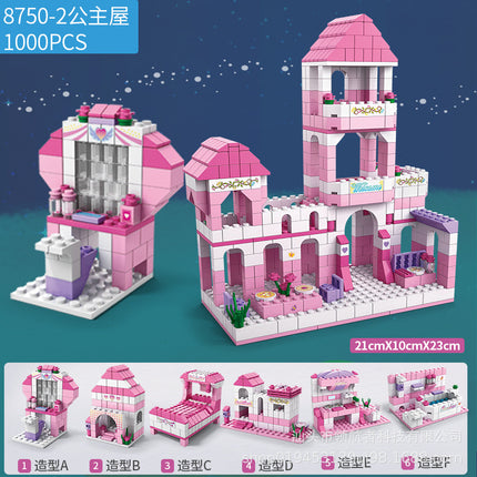 Building Blocks Children's Assembled Toys Educational Girls Boys Lele Brothers 8742 Series Compatible with Lego Cross-Border