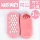 Pink gel socks