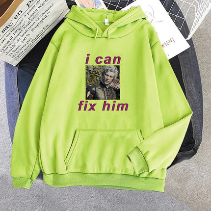 I Can Fix Him Baldur's Gate 3 Astarion Men's Game Graphic Hoodie