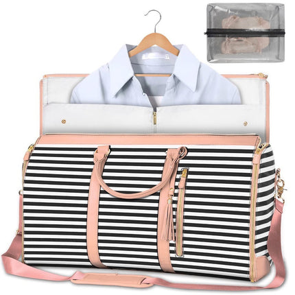 Foreign trade new ladies folding suit travel bag multi-functional storage bag large capacity large PU hand luggage bag