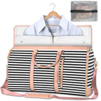 0528#Type b black and pink stripes + toiletry bag