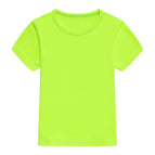 Fluorescent Green Children's quick-drying T-shirt / S (height 90cm-100cm)