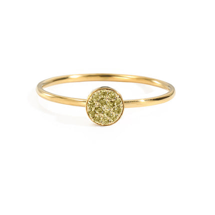 Cross-border foreign trade new stainless steel diamond ring Women's Light luxury December birthday stone ring gift wholesale