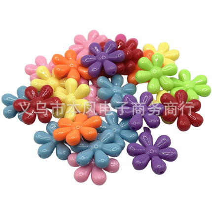 solid color color beads diy bracelet string loose beads material children beaded handmade keychain jewelry accessories