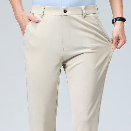 Summer Thin Casual Trousers, Business Men's Trousers, Middle-Aged Dad Casual Trousers