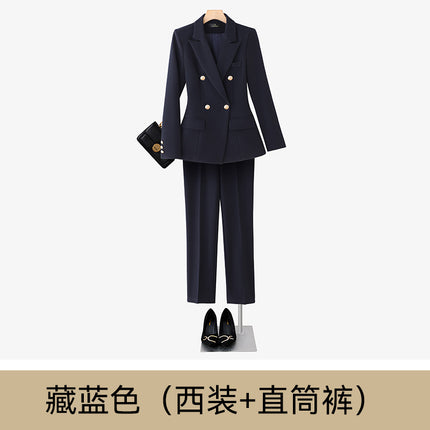 White Suit Set for Women, New Spring and Autumn Style, Cross-Border Elegant Goddess Style, Professional Attire with a High-End Feel, Casual Suit, Formal Wear