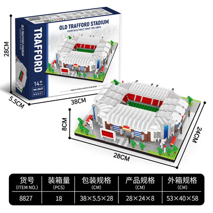 Cross-border building blocks Real Madrid football field basketball and other micro-particle building blocks puzzle toys exported to Amazon cross-border explosions