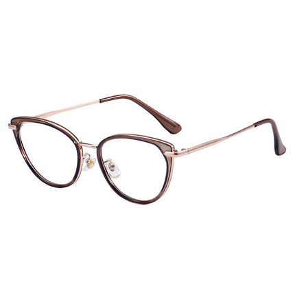 European and American retro cat's eye myopia glasses women's professional can be equipped with power lenses flat lens small frame eye frame