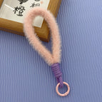 Plush lanyard / Pink