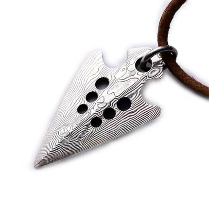 Leather Vikings arrow multi-function tool pry piece Vikings arrow cluster fashion personality temperament pendant neutral fashion jewelry