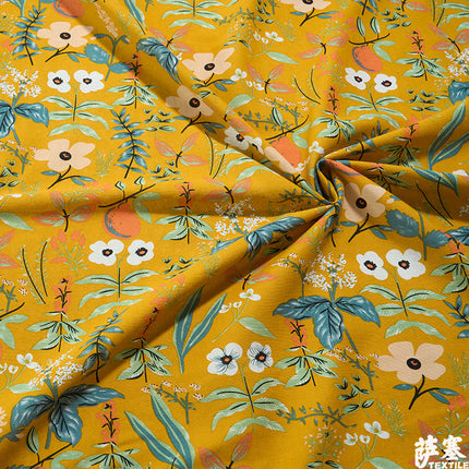 Hemp Cotton Digital Printed Fabric Yunnan Lijiang Retro Bohemian Fabric Hotel Pillow Bar Tablecloth