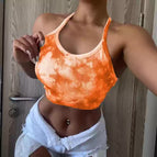 Orange tie dye / S