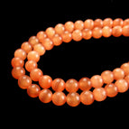 4mm/about 98 pieces in a string / 11#Orange red