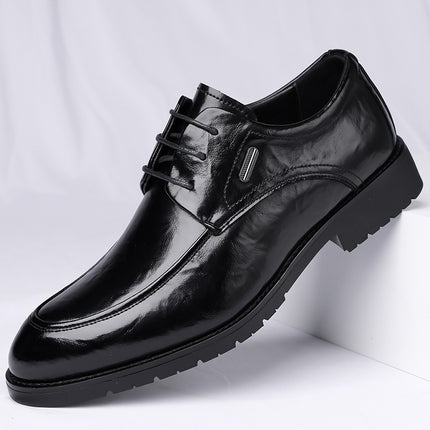 Summer men's leather sandals business casual men's hollow trend pointed leather shoes breathable non-slip men's shoes wholesale