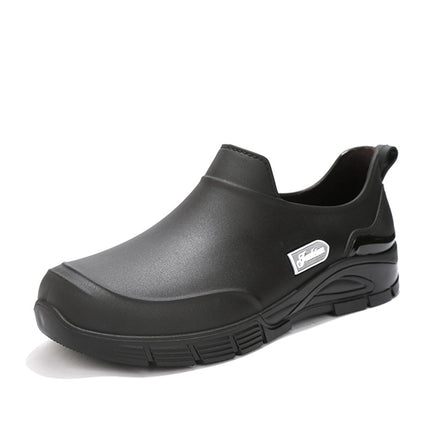 New Low-Cut Men's Rain Boots, Non-Slip, Waterproof and Wear-Resistant, Short Rubber Shoes for Outer Wear, Kitchen Work, Fishing Waterproof Boots for Men