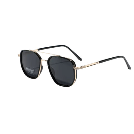 Semi-Metal Large Square Frame Sunglasses for Men Tr90 Polarized Glasses 2025 New Fashion Retro Sunglasses for Women Factory Direct Sales