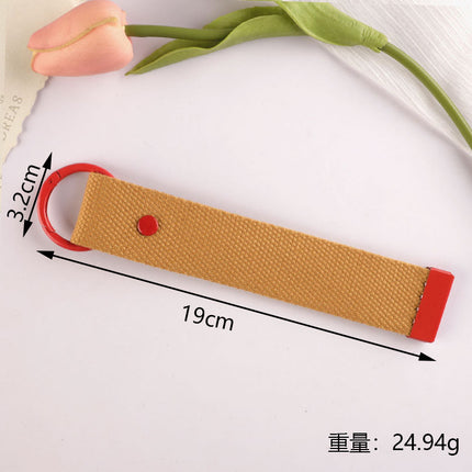 New 32mm Japanese and Korean Ins Style Dopamine Color DIY Keychain Ribbon Lanyard Embroidered Canvas Strap Korean Strap