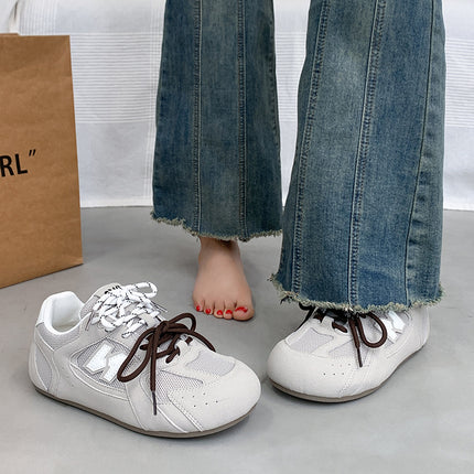 Super Soft Sole German Training Shoes for Women, 2025 Summer Model, Breathable Mesh, Mango Toe, Wide Foot, Flat Sole, Maternity Shoes