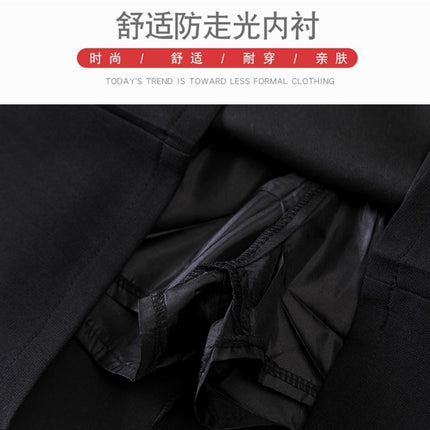 Asymmetrical Pleated High-Waisted Hip-Lifting Skirt, New Summer Style, Hip-Covering and Slimming Look Black Versatile A-Line Skirt