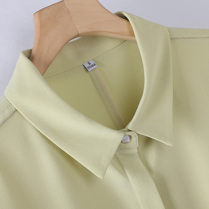 [Elegant Long Skirt] V-neck Short-sleeved dress High-end Work Clothes Mid-length Skirt Spring and Summer Business Wear Uniform