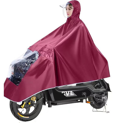 [New Listing] Raincoat Electric Car Motorcycle Increased Thickening and Long Anti-Rainstorm Double Riding Poncho