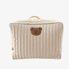 40*30*12cm / Beige bear storage bag