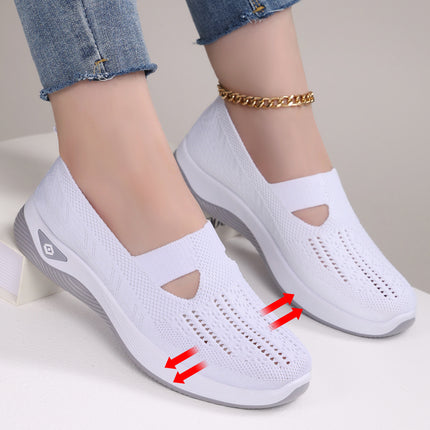 Shoes Women's Cross-border plus size Women's Shoes Soft Sole Not Tired Feet Slip-on Mother Shoes Mesh Breathable Old Beijing Cloth Shoes