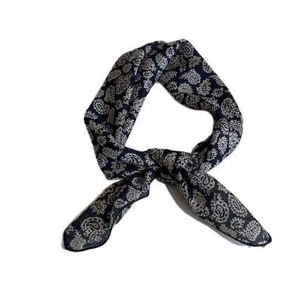 White Color Silk Scarf Printed High-grade All-match Accessories Neck Women's 2025 New Headband Tie Long Scarf