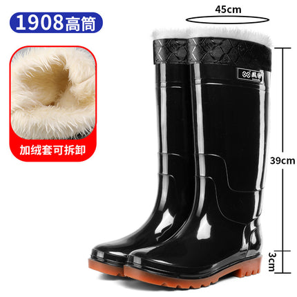 Spring and Autumn Camouflage Mid-Calf Rain Boots, Labor Protection Shoes, Men's Rainy Day Work Shoes, Non-Slip, Anti-Fouling Protective Boots, Kitchen Rubber Shoes, Water Shoes
