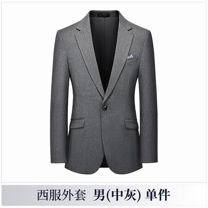Men's Three-Piece Korean Style Slim Dress Business Professional Formal Wear Men's Groom Wedding Suit Suit