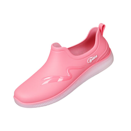 Cross-Border Trendy Women's Low-Cut Short Rain Boots, Non-Slip Waterproof Shoes for Kitchen Work, Rubber Rain Boots for Summer