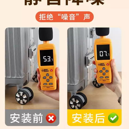 Caster Shoes Trolley Caster Cover Silent Noise Reduction Anti-wear Shock-proof Luggage Tire Silicone Protective Cover