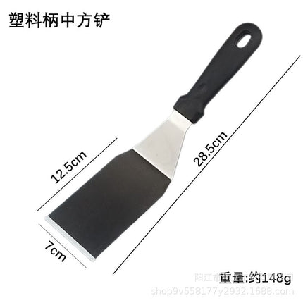 Triangle Stainless Steel Teppanyaki Grilling Shovel Multi-use Steak Hand-held Pancake Shovel Restaurant Teppanyaki Cuisine Gadget