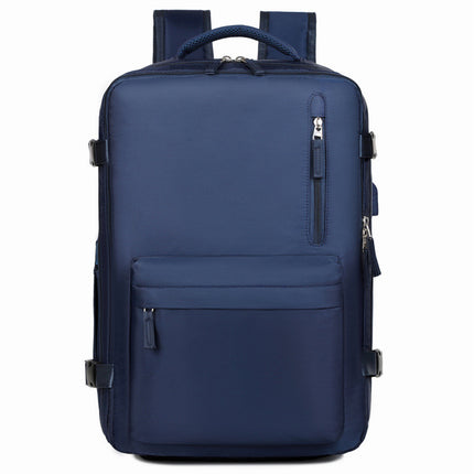 Cross-Border Simple Large-Capacity Business Commuter Backpack High-End Backpack Men's Travel Bag Multi-Functional Computer