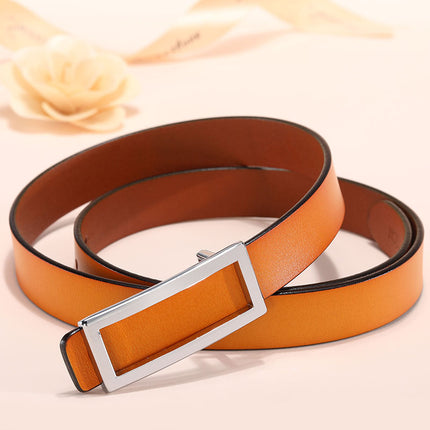 Belt Women's Leather Simple Fashion Women's Professional Belt Women's South Korea Dress Decorative Suit Trendy Belt