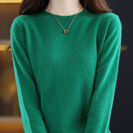 Cross-Border 2025 Autumn and Winter New Base Layer Sweater for Women, Plus Size Women's Clothing, Long-Sleeved Top, Knitwear, Winter Apparel