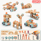 122pcs-diy assembled toys (with electric drill)