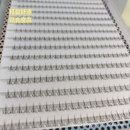 Glue-Free Self-Adhesive Transparent Stem False Eyelashes Small Flame Lower Eyelashes Simulated Sunflower No Need to Remove Eyelashes Natural Style