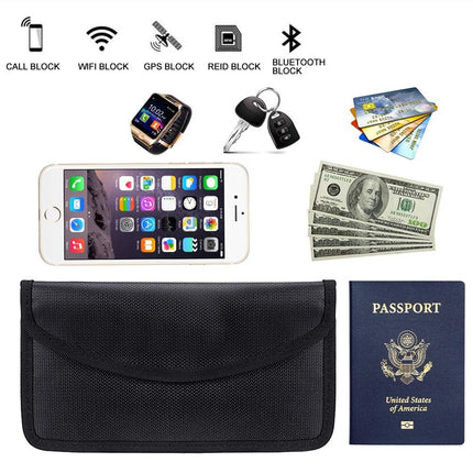 New cross-border mobile phone signal shielding bag waterproof fireproof zipper 7 inch car shielding key case RFID set