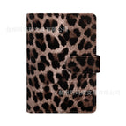 A6 ledger leopard print-dark coffee (case only)